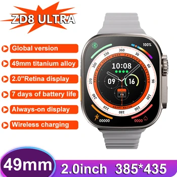 2022 ZD8 Ultra 49mm Smart Watch Seeria 8 1:1 Juhtum 2.0