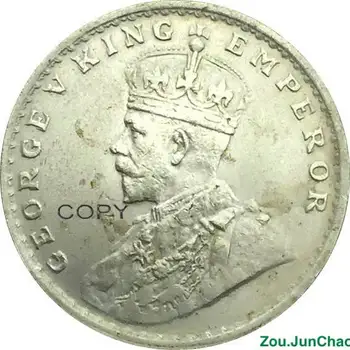 India Münte, George V Kuningas, Keiser Üks Ruupia 1911 Messing, Hõbe Pated Koopia Mündi Saab Custom Suured Summad Ja Eri Aasta 4