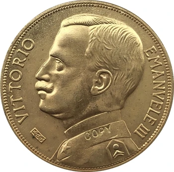 1912 Itaalia 50 Lire münte, KOPEERI 28MM