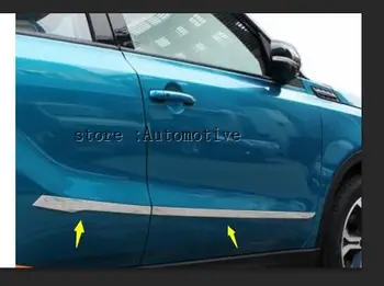 näiteks Suzuki Vitara 2016 2017 car styling kate detektor roostevabast terasest Pool Ust Keha trimmi pulgad Ribadeks Vormimise 4tk 11