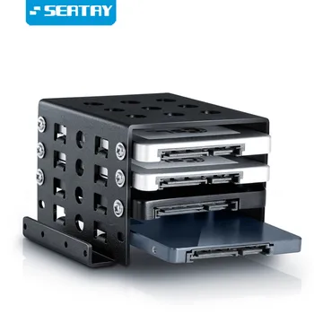 Uus Seatay 4-Bay 3.5 Tolline 2.5 Tollise Kõvaketta Adapter Bracket Autohoidiku SolidState Laiendamine Sisseehitatud Kõvaketta Raam
