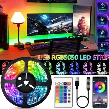 LED Riba Bluetooth Smart TV BackLight RGB-Ribad Tuled 5050SMD LED Riba Teibiga Seina Magamistuba Decor DIY APP Kontrolli
