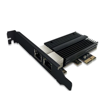 RTL8125B Dual Network Port 2,5 G Võrgu Kaart PCI-E 2500M Dual Port Server Tööstuslik Arvuti Juhtmega Võrgu Kaart 4