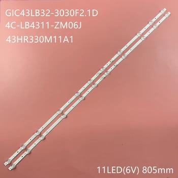 LED-taustvalgustuse strip For TCL 43S6500FS L43P8US L43S6400 43S423 43S421 43S325 Thomson 43UD6426 4C-LB4311-HR01J ZM05J 43HR330M11A1