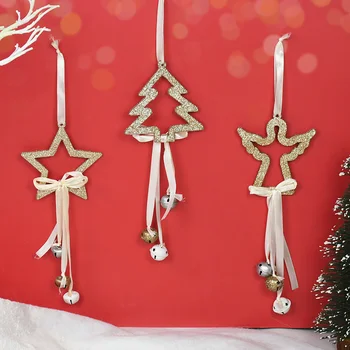 Jõulu Ornament Xmas Tree Star Wood Rippuvad Ripatsid Lapsed Soosib Uue Aasta Kingitus Jõulupidu Kodus Kaunistused Navidad 2022 12