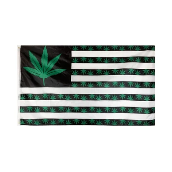 Flagnshow 90x150cm 3x5ft Roheline Ameerika Lehed Weed Lipud ja Vimplid-Ameerika Lipu Tuba Teenetemärgi