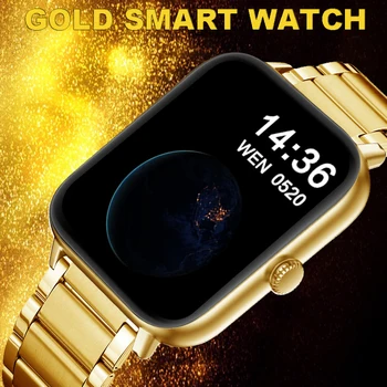 Kuld Smart Watch Mehed Naised Kuldne Smartwatch Electronics Smart Kella Android, IOS Fitness Tracker Smart-vaata Trosmart G90 3