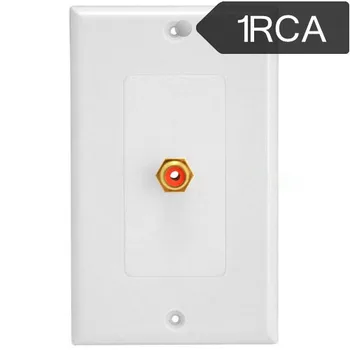 Ühe augu RCA Audio-Ülekande Müügikoha Panel Audio Informatsiooni Paneel 1 RCA Seina Plaat 4