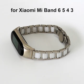 Keraamilised Mi 7 Watch Bänd Mi Band 5 6 7 Käevõru Mehed Naised Watchband Rihma Xiaomi Mi Band 4 3 Eemaldatav Roostevabast Terasest