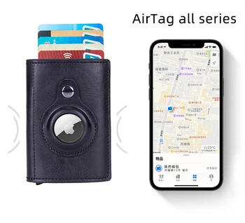 2022 Rfid AirTag Kaardi Omanik Meeste Rahakotid Raha Kotid Anti Õhuke PU Nahast Rahakott Apple Air Sildi Meeste Rahakotid Smart Cover Juhul 15