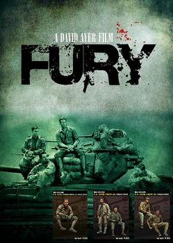 1/35 mudeli komplekt vaik kit Brad Pitt, Et filmi Fury (5 inimest) 386