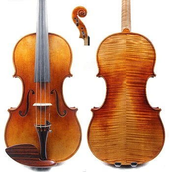 Kõik Euroopa kuusk！ Itaalia retro Õli, Lakk Käsitöö Viiul 4/4 Stradivarius Professionaalne mängib sooloviiulile kohtuasjas
