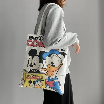 Disney lõuend kott naiste ühe õla Jaapani armas õpilane käekott kott naine Miki hiirt, lõuend käsi kotti, 10