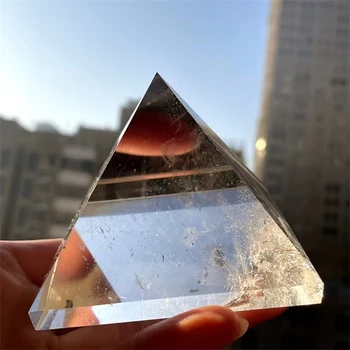 Looduslik Selge Quartz Crystal Energy Tower Reiki Mineraal Püramiid Gemstone Decor 5