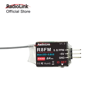 Radiolink 2.4 GHz R8FM 8CH RC Vastuvõtja Super Mini Toetada SBUS PPM Signaali T8FB/T8S Saatja 16
