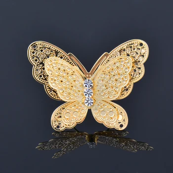 KIOOZOL Kulla Värvi Big Butterfly Avatud Rõngad Reguleeritav Suurus, Naiste Partei Pulm Mood Ehteid ZD1 XS5 16