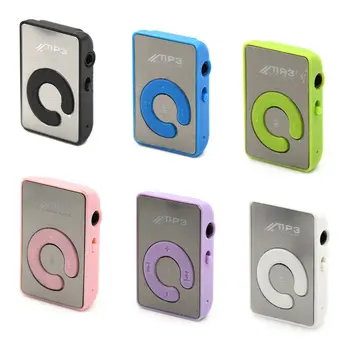 Kaasaskantav MP3-Mängija Mini Peegel Clip MP3 Mängija Muusika Meedia Tugi Micro SD TF Mälukaardi Mood Hifi MP3 vabaõhuspordi 15