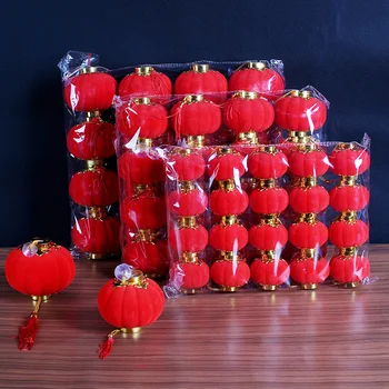 Hot müük 30pcs/pack Punane Traditsiooniline Hiina Väikesed Laternad Mini Paigutus Lantern Festival/ Pulm/ Pool Kaunistused tarvikud 16