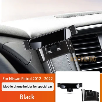 Auto Mobiiltelefoni Omanik Nissan Patrol 2012-2022 360 Kraadi Pöörlevad GPS Erilist Mount Toetada Navigatsiooni Bracket Tarvikud 12