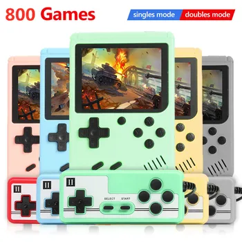 ALLOYSEED Retro Kaasaskantav Mini Pihuarvutite Video Mängu Konsool 3.0-Tolline Värviline LCD-Värv Mängu Kids Mängija Sisseehitatud 800 Mängud Player 2