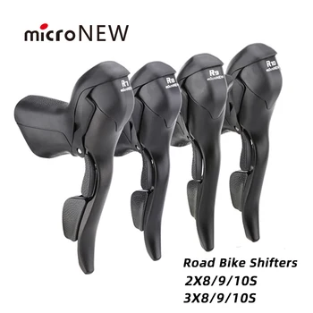 microNEW Road Bike muundajad, tööks 3x7 3x8 3x9 3x10 Kiirus Piduri Hoob, Jalgratta 2x7 2x8 2x9 2x10 Kiirus Derailleur 7