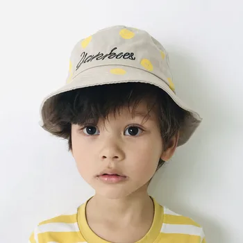 Väljas Päikesekaitse Suvel Kopp Mütsid Lastele Kirja, Tikandid Bob Müts Streetwear Kalamees Müts