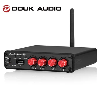 Douk Audio-M4 Mini 2/4 Kanal Bluetooth-5.0 Digitaalne Võimendi Stereo Audio Vastuvõtja Desktop-Audio Amp USB Muusikamängija 50W*4