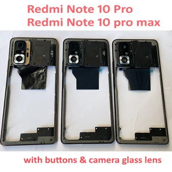 Algne Lähis Raami Xiaomi Redmi Lisa 10 Pro Kaamera Klaas Objektiivi Ees Eluaseme Keskmine Bezel Šassii Shell Note10 Pro 8