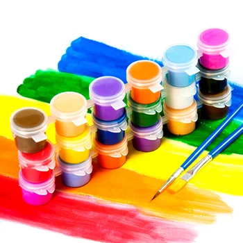 6 Värvi Eco-sõbralik, Akrüülvärv DIY Käsitöö Maali Kunst Materjalid Kunst, Käsitöö, Maal Tööriist 19
