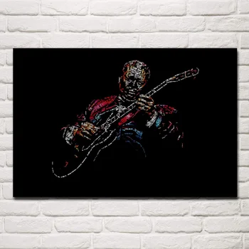 kitarrist Blues kitarri Riley B. King BB laulja ja muusik riie plakatid seinal pilt home art elutuba teenetemärgi ZKJ41 4