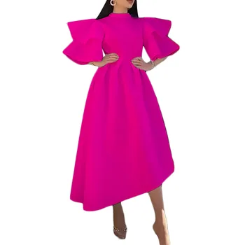 Aafrika Kleidid Naistele 2022 Suvel Aafrika Naiste Lühikesed Varrukad Värviga Kleit Aafrika Riided Naistele 15