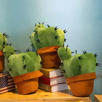 1tk Simulatsiooni Cactus Täidisega Taime Pehme Kaisu -, Plüüš-Mänguasi Autode Pottidesse Cactus Padi Office Diivan Istmepadi Home Decor Ornament 12