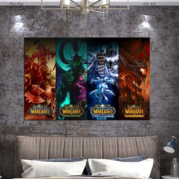 1 Tükk World of Warcraft (WOW) Fantaasia Video Mängu Cool Wall Decor Kunst Prindi Plakat-Raamimata 13