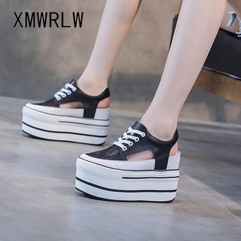 XMWRLW Hingav Võrgusilma Suvel Naiste Sandaalid Mood Kõrge Kontsaga kingad, Platvorm Kingad Naine Suve Sandaalid on naturaalsest Nahast Kingad 13