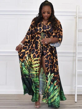 Aafrika Rüü Africaine Femme 2022 Pluss Suurus Pikad Kleidid Naistele Dashiki Prindi Varustus Maroko Seal Kaftan Dubai Moslemi Abaya 14