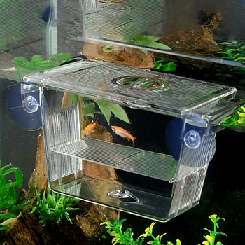 1tk Kala Aretus Isolatsiooni Kasti Inkubaator Akvaariumi Kasvataja Kasti Multifunktsionaalne Kudemise Haudemunade Ruumi Akvaariumi Tarvikud 11