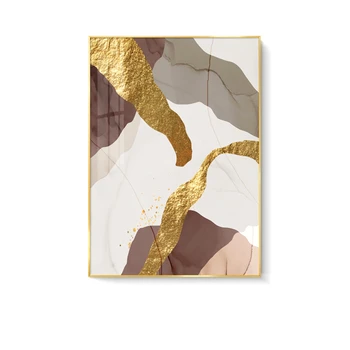 Abstraktne Kuldne Taime Lehed DIY 5D Täielik Teemant Tikandid Diamond Mosaiik Diamond Komplekt Jõulud Kingitus Home Decor Pilt 7
