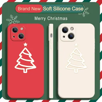 Jõulupuu Telefon Case for Iphone 14 Pluss 13 12 Mini 11 Pro Max XS X-XR 7 8 SE 2020 2022 Kaamera Kaitse Tagasi Kest, Hõlmab 2