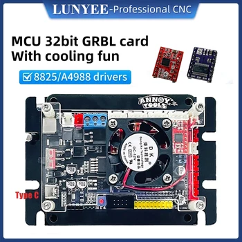 LUNYEE 32-Bit Emaplaadi GRBL 1.1 C-Tüüpi Port CNC Graveerimine Masin Control Board 3-Telje Offline CNC3018 Laser Masin 8