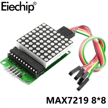 LED-Ekraan MAX7219 Dot Led Maatriks Moodul 8*8 MCU Moodulit 5V Arduino-Liides Moodul 8x8 Väljund Sisend Katoodi 6