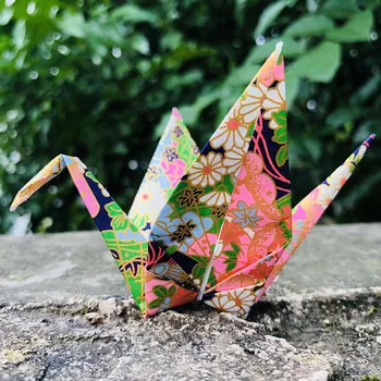 50tk 15CM Permade Origami Paber-Kraanad Fold Origami Kraana Washi Papar Lind DIY Vanikud Pulmad Sünnipäev Kasuks 4