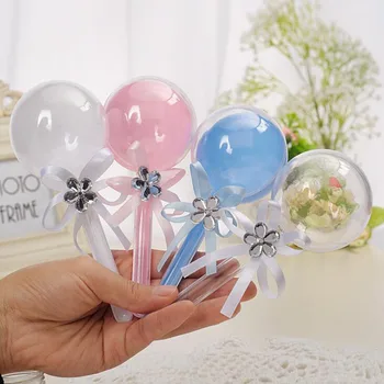 12tk Lollipop Läbipaistev Plastik Candy Box Pulm Teenetemärgi Baby Shower Jõulud Sünnipäeva Soosib Kingitused 10
