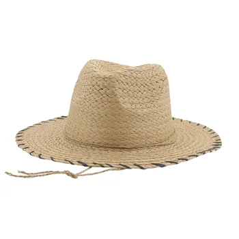 kopp mütsid naiste suur nokk khaki valge päike kaitsva väljas beach õled mütsid meeste ja naiste suvine naiste mütsid sombreros de mujer 1