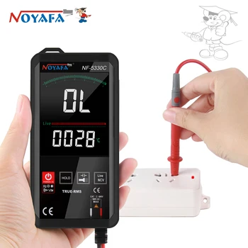 NOYAFA NF-5330C Digitaalse Smart Multimeeter LCD-Ekraan, Automaatne Kindlaks AC DC Pinge Takistus, Testrid alumine kütteväärtus Dioodi Detektor 11