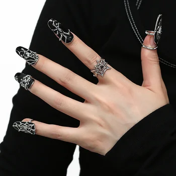 FANYIN Spider Küünte Ringi Naine Niši Disain Tume Ja Külm Tuul kalli Kerge Luksus Sõrmus Uus Küünte Lukk Trend 5