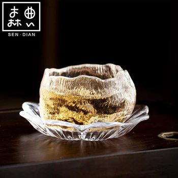 SENDIAN Jaapani-stiilis Paksenenud Klaasi Ühe Tassi Käsitöö Klaas Tee Tassi 2021 Uus Kuum Kontoris Ja Kodus Tee Set Tarvikud 6