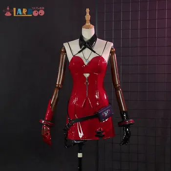 Lardoo Anime Tee Kuhugi Cosplay Pricilla Kostüüm Naine, Punane Jänku Seksikas Mäng Kostüüm 10