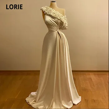 LORIE-Aafrika Õhtu Kleit araabia Ühe Õla-Line Tanssiaiset Kleit Elegantne Ametlik Satiin Custom Made Pool, Celebrity Kleidid 2021 9
