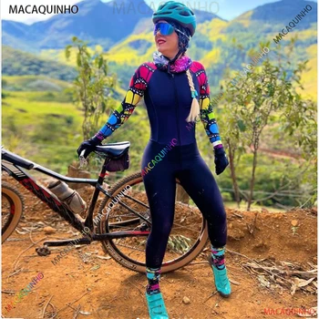 Naiste Pikk Rattasõit Kombekas Cycling Set Edendamine Geel Püksid Mountain Bike Triatlon 8