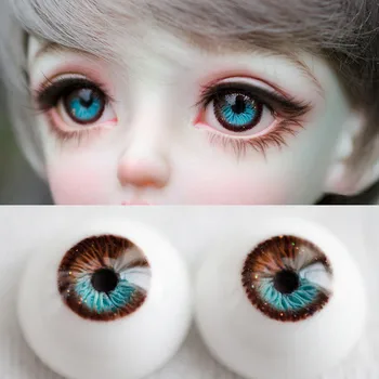14mm Doll eye helmed ，16mm sinised ja pruunid silmad 1/3 1/4 1/6 BJD nukk silmad 1 paar 7